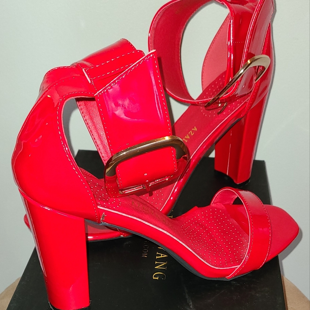 Red Hot "Azalea Wang Malbec" summer heels